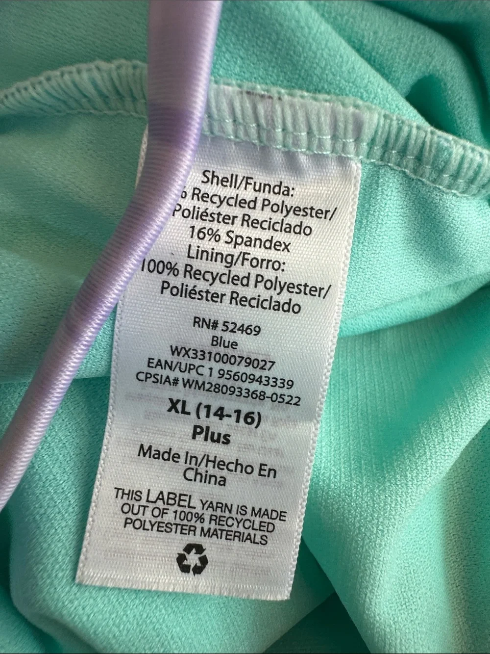 wonder nation Girls Turquoise Teal Pink Purple Palm Tree Tankini Bikini